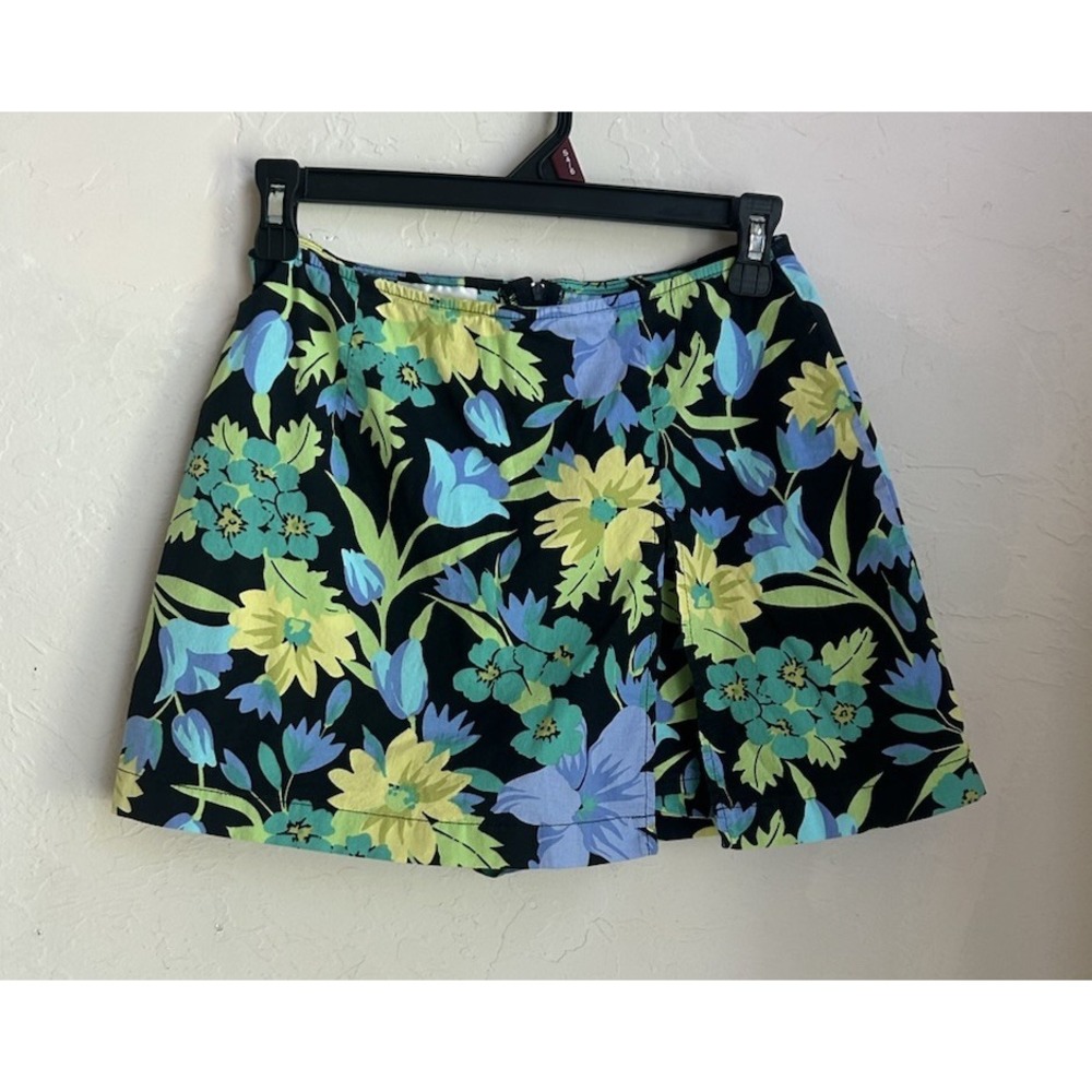 Vintage Wrapper‎ Y2K 90s Mini Skort Skirt 5 S Floral Coquette Fairy Grunge